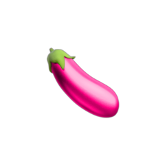pink eggplant pinkemoji pinkemojis freetoedit