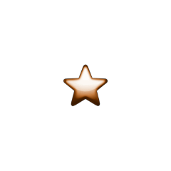 brown star emoji brownemoji freetoedit