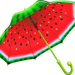 freetoedit umbrella watermelon redandgreen scumbrella