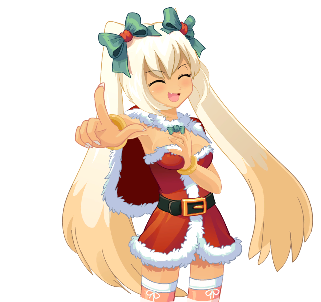 This visual is about crushcrush cassie tsundere christmas christmasoutfit f...