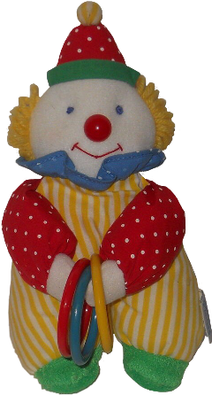 clown baby toy rainbow primary freetoedit