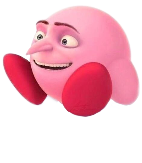 cursedimage cursed kirby grungegirl sticker by @soft_raini