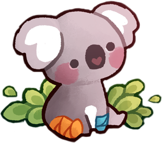 Koala Cute Kawaii Dibujo Sticker By Ayerie666