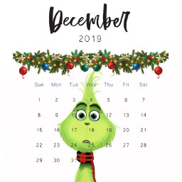 freetoedit grinch christmas art calendar srcdecembercalendar decembercalendar
