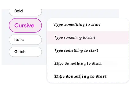 fancy cursive script generator