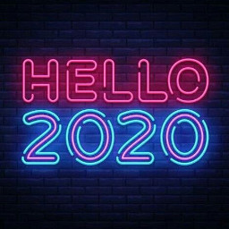 freetoedit hello2020 brickwall neonlights 2020
