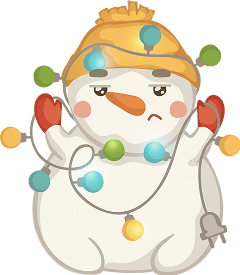 newyear christmasstickers snowman lights freetoedit
