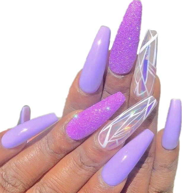 images Baddie Popular Different Color Nails Acrylic nails baddie nails acrylic sticker by