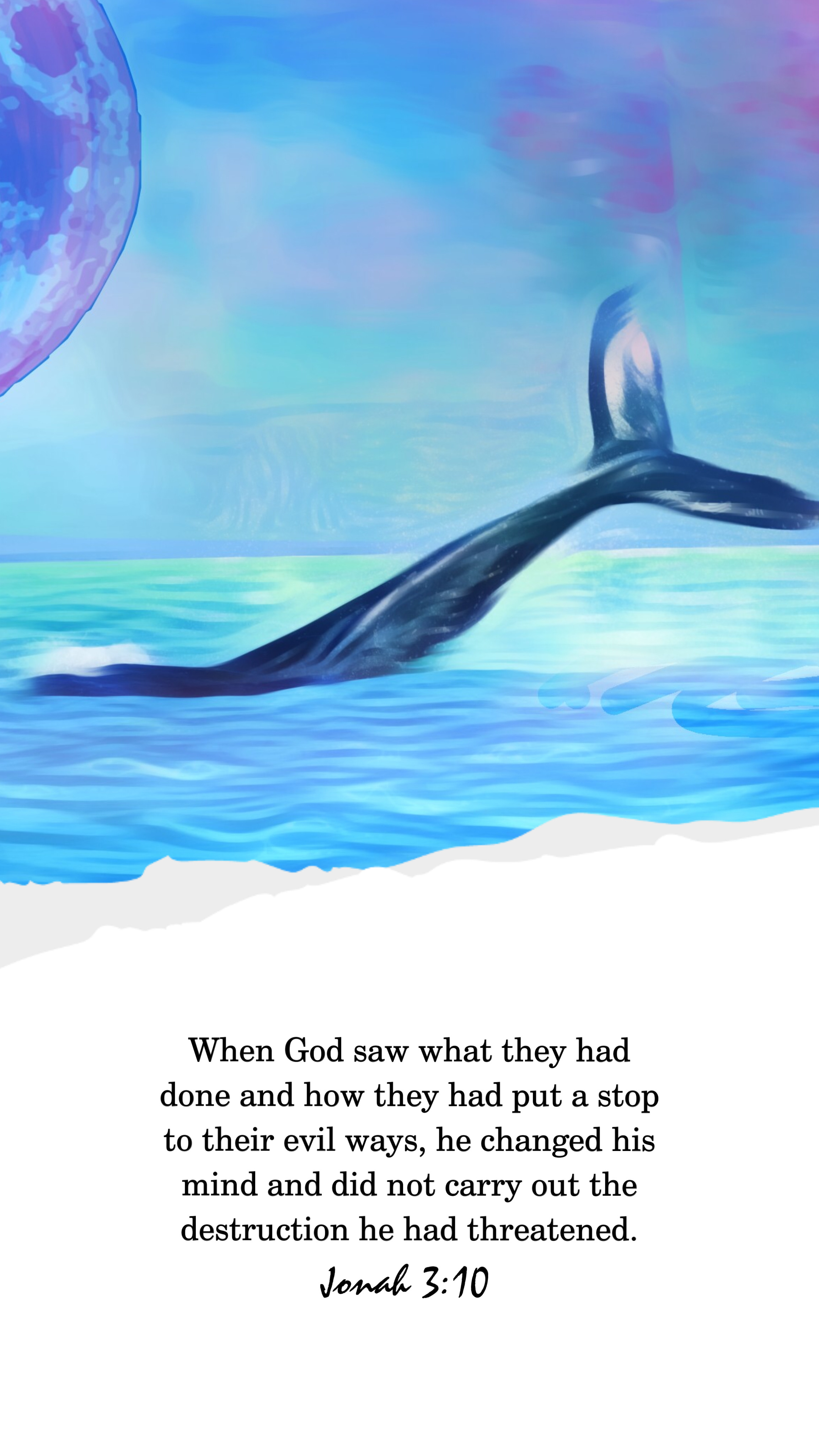 #freetoedit #whale #jonah #bibleverses #scriptures When God saw what ...