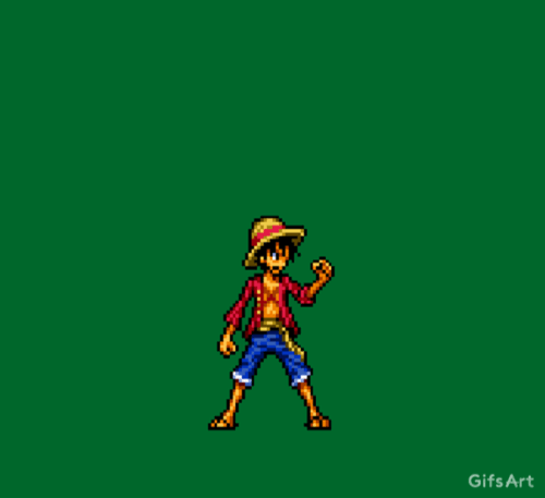 Onepiece Luffy Pixel Gif By