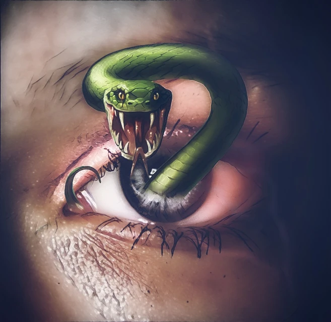  #freetoedit #Eyes #horror #korona #surreal #snake #face #woman  #ircmysteriouseye #mysteriouseye #corona #covid  