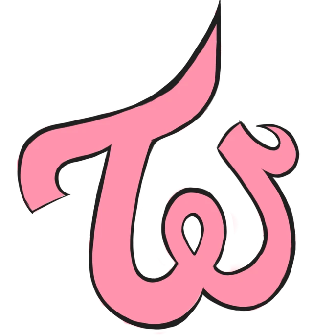 Twice Logo Chaeyoung Dahyun Momo Sticker By Twice Twice Logo Chaeyoung Dahyun Momo Sticker By Twice
