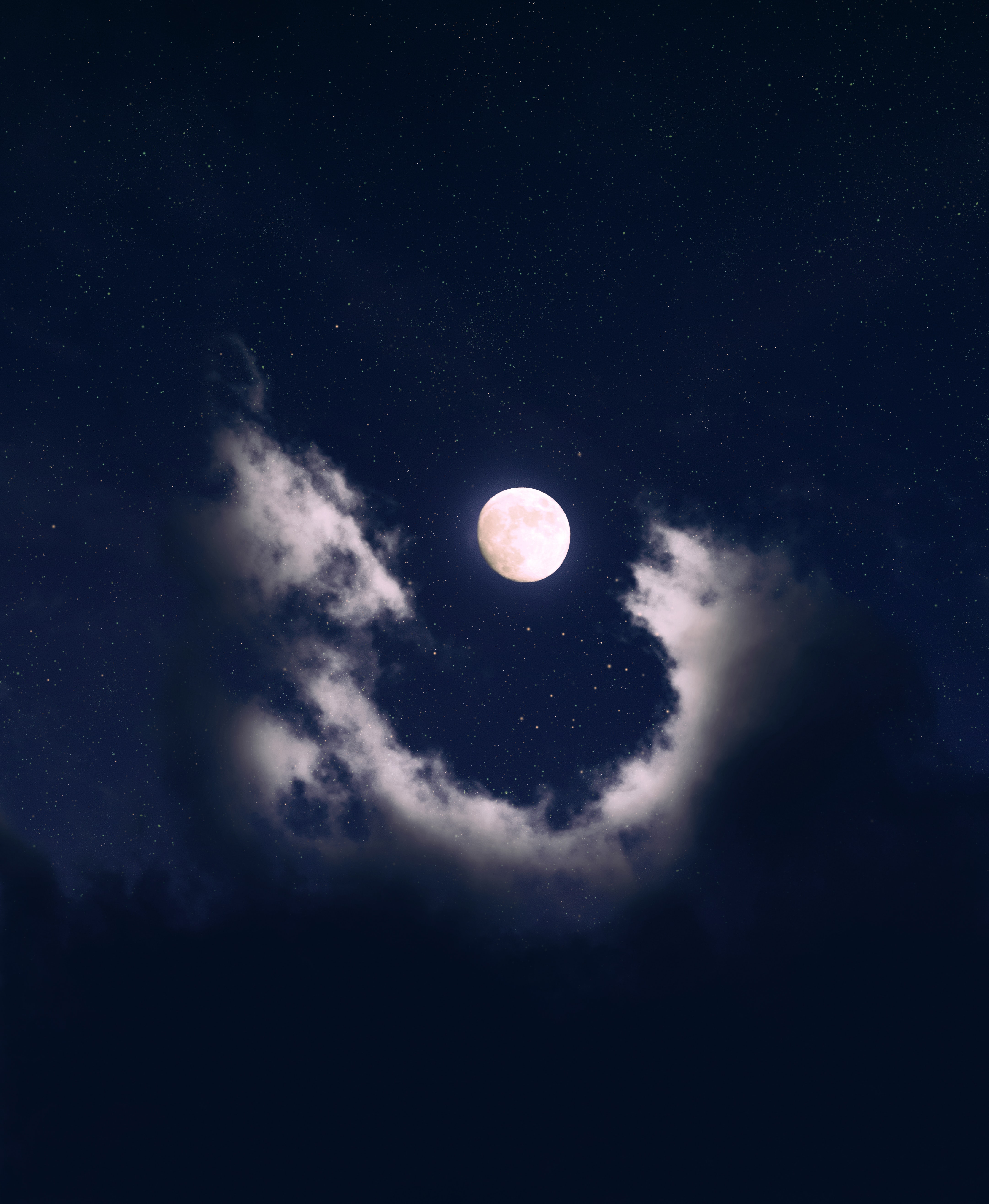 Песня небо и луна слушать. Лунное небо. Луна на небе. Луна и звезды. Ночное небо с луной.
