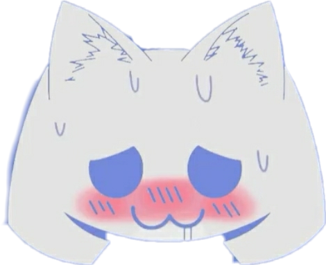 anime cute cat discord sticker by @kitten_kitty2003