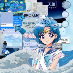 anime animegirl blue blueaesthetic animeedit freetoedit