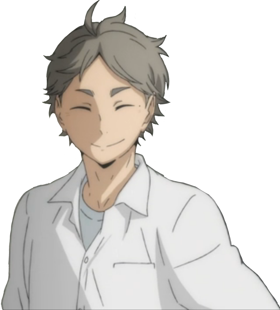 suga sugawara haikyuu koushi sticker by @cassie_ms