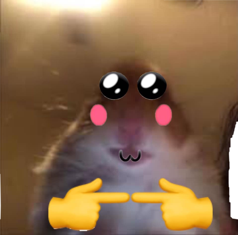 Shy Hamster Cute Face Facetime Sticker By Annda