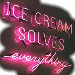 neon icecream solve pink red freetoedit scneonsign