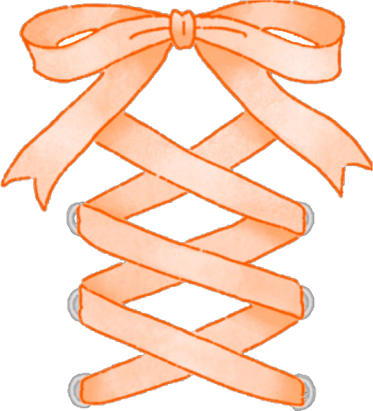 推し Oshi 量産型 Orange リボン Ribbon Kawaii Sticker By Anna