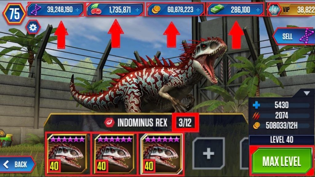 jurassic world the game mod apk unlimited everything 2020