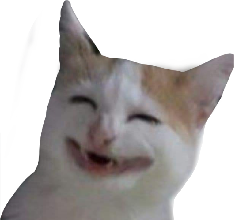 meme lol cat smile stickers 323565224077211 by @luzdeware.