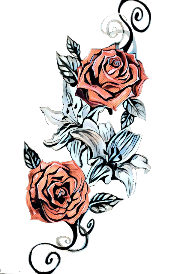sticker roses red tattoos sticker by @gabriellalen66