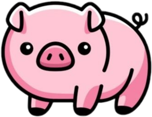 pig piggy pink animal kawaii freetoedit