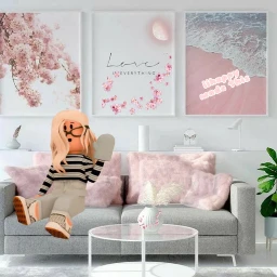 Aesthetic Living Room Background