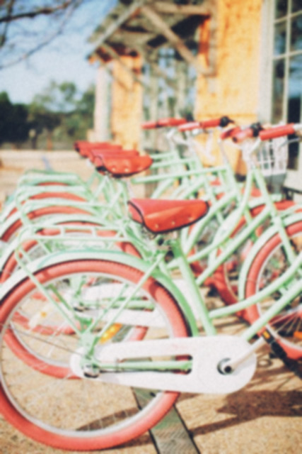 pastel pink bike