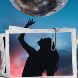freetoedit girl planet planetearth silhouette