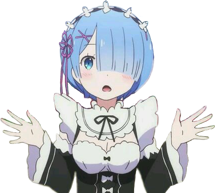 re:zero rem anime freetoedit re sticker by @_a_quiet_life