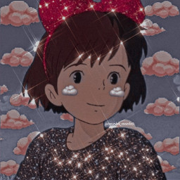 aesthetic anime animegirl girl clouds