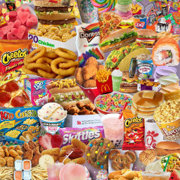 freetoedit food mukbang collage