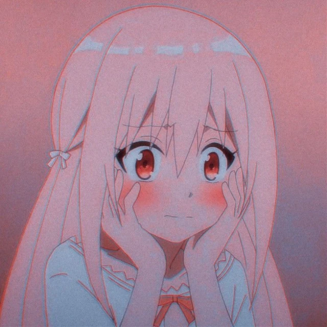 Cute Anime Girl Blushing Drawing