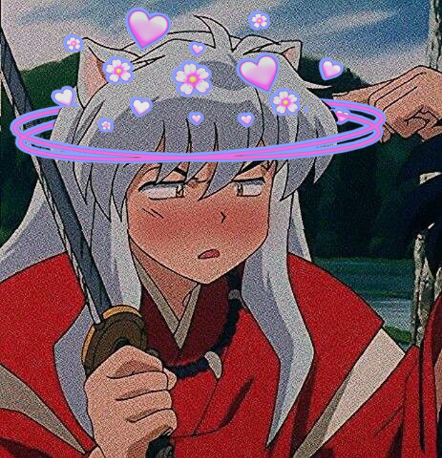 This visual is about freetoedit inuyasha anime heartcrown sillyedit #freeto...