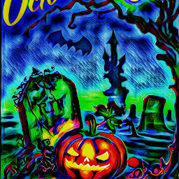 calendario octubre halloween colores filtros dibujo fondo calabaza cementerio castillo arbol paisaje terror miedo freetoedit srcoctobercalendar2022 octobercalendar2022
