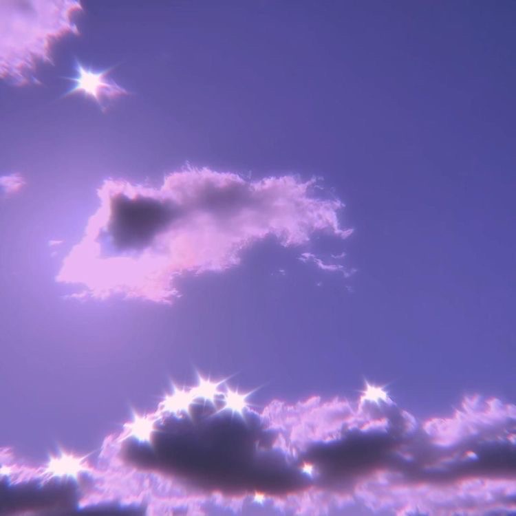 Aesthetic Cloudy Sky Glitter Image By Rainbown