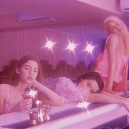 girls pink sparkle bar aesthetic freetoedit