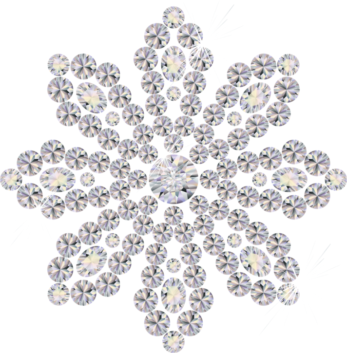 scatter strass gemma diamonds flower sticker by @sweetmilady