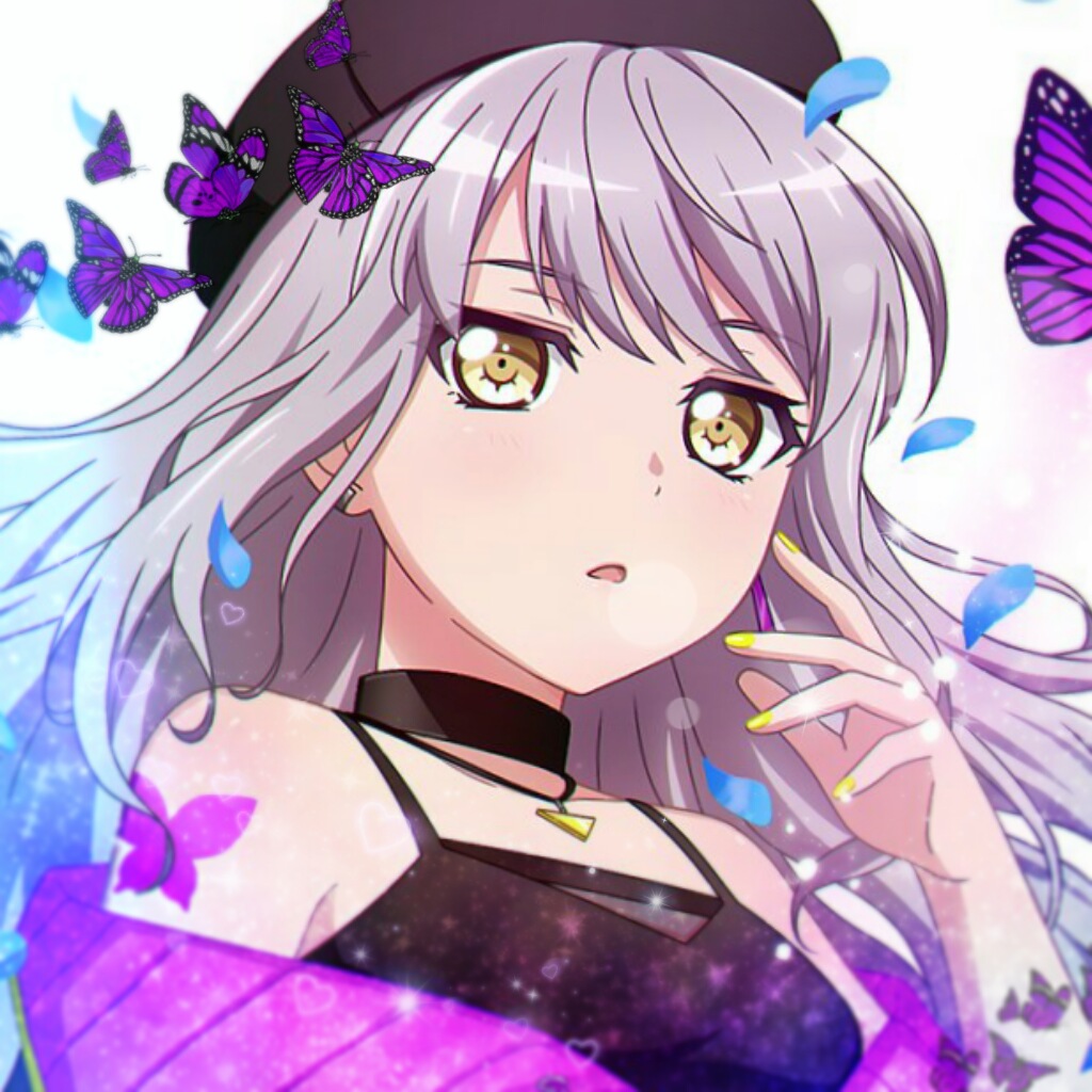 バンドリ ガルパ Roselia ロゼリア 湊友希那 右肩の蝶 Image By Koto Bangdreamer