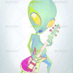 alien aliens freetoedit alien👽 aliens👽 alienart alienartstyle alieninvasion rockout heavymetal guitarist guitar sunday today