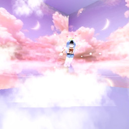 roblox floating flying pretty clouds pink pinkclouds enjoy