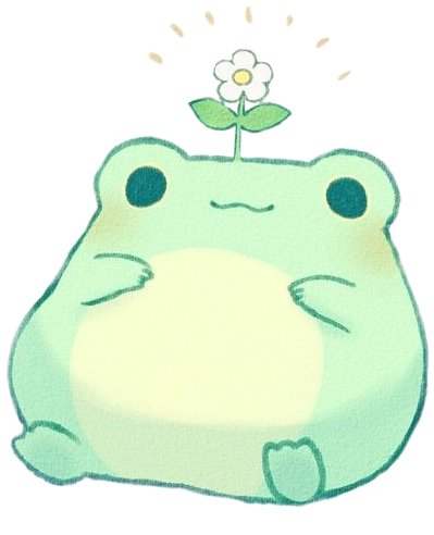 rana frog kwaii flor freetoedit sticker by @angelic_mei