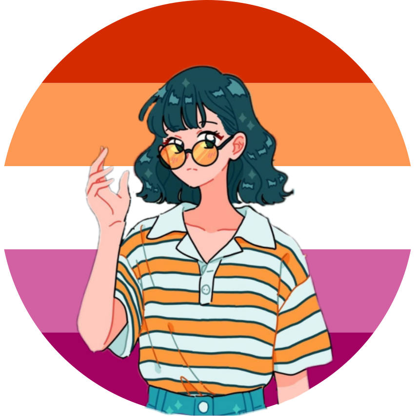 Lesbianflag Lesbiangirl Lesbian Girl Sticker By Shizuku22