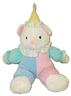 clowncore clown stuffie stuffedanimal teddybear pastel pastelcore babie ageregression agere kidcore kiddiecore toy toys soft softie softcore plushie uwu kawaii freetoedit