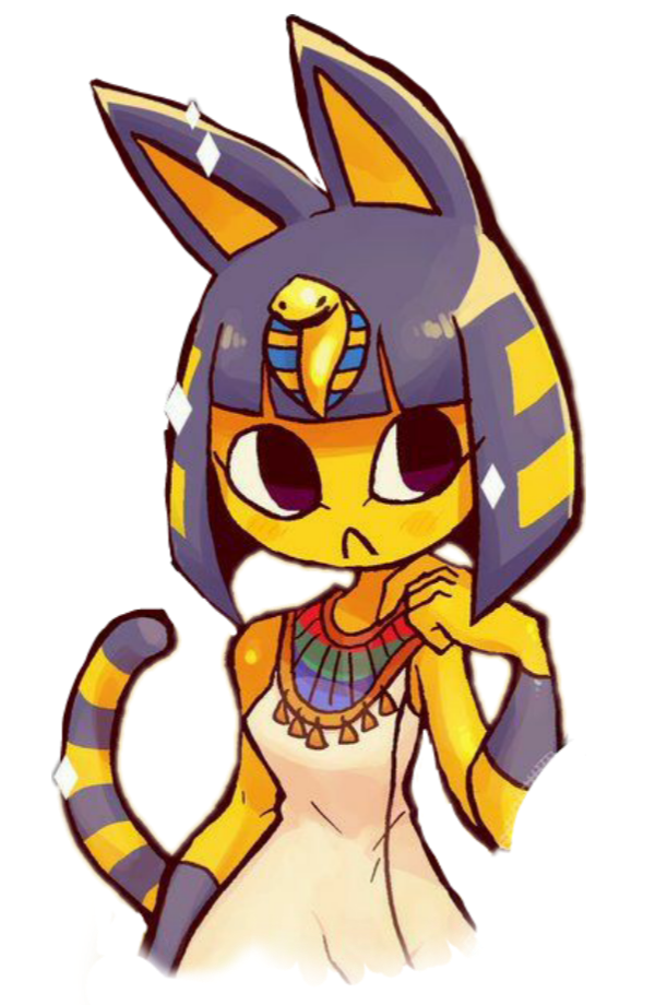 acnh ankha freetoedit acnh ankha sticker by heta_romano