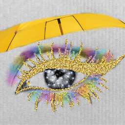 şemsiye umbrella eye eyes eyelash eyelashes kirpik göz eyeliner freetoedit srcyellowumbrella yellowumbrella