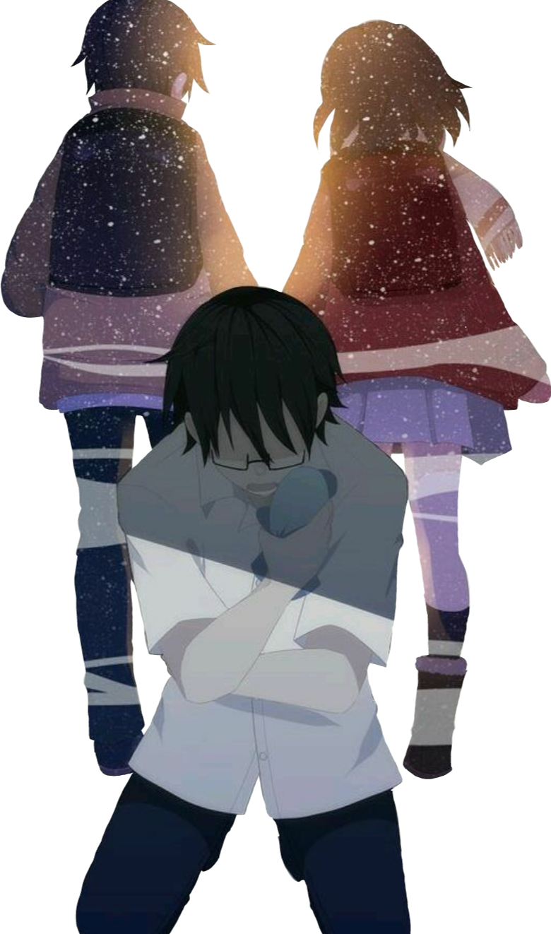 Erased Kayo Hinazuki Sticker By Mistress Hotaru Chan