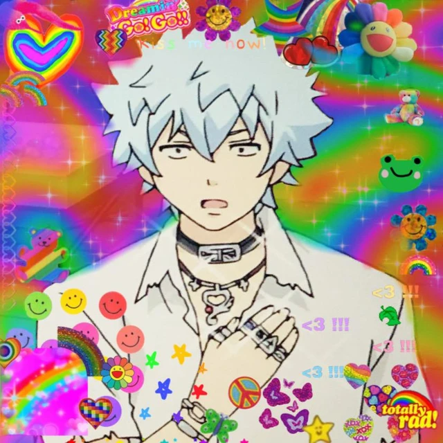 images Kaidou Saiki K Pfp kaidoushun kaidou rainbowcore anime