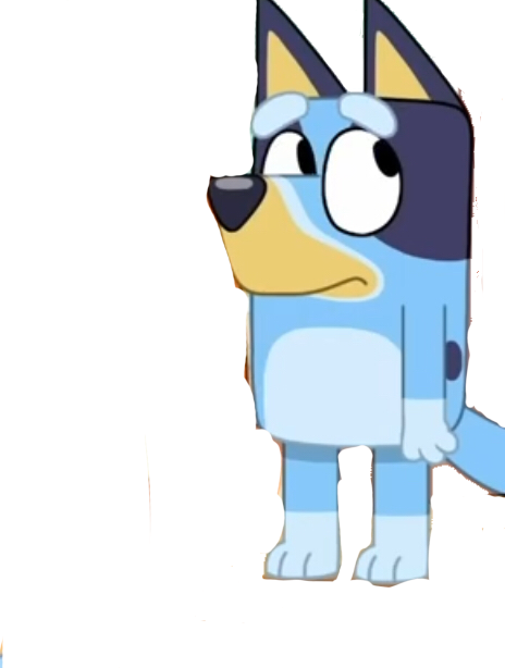 Bluey Blank Background